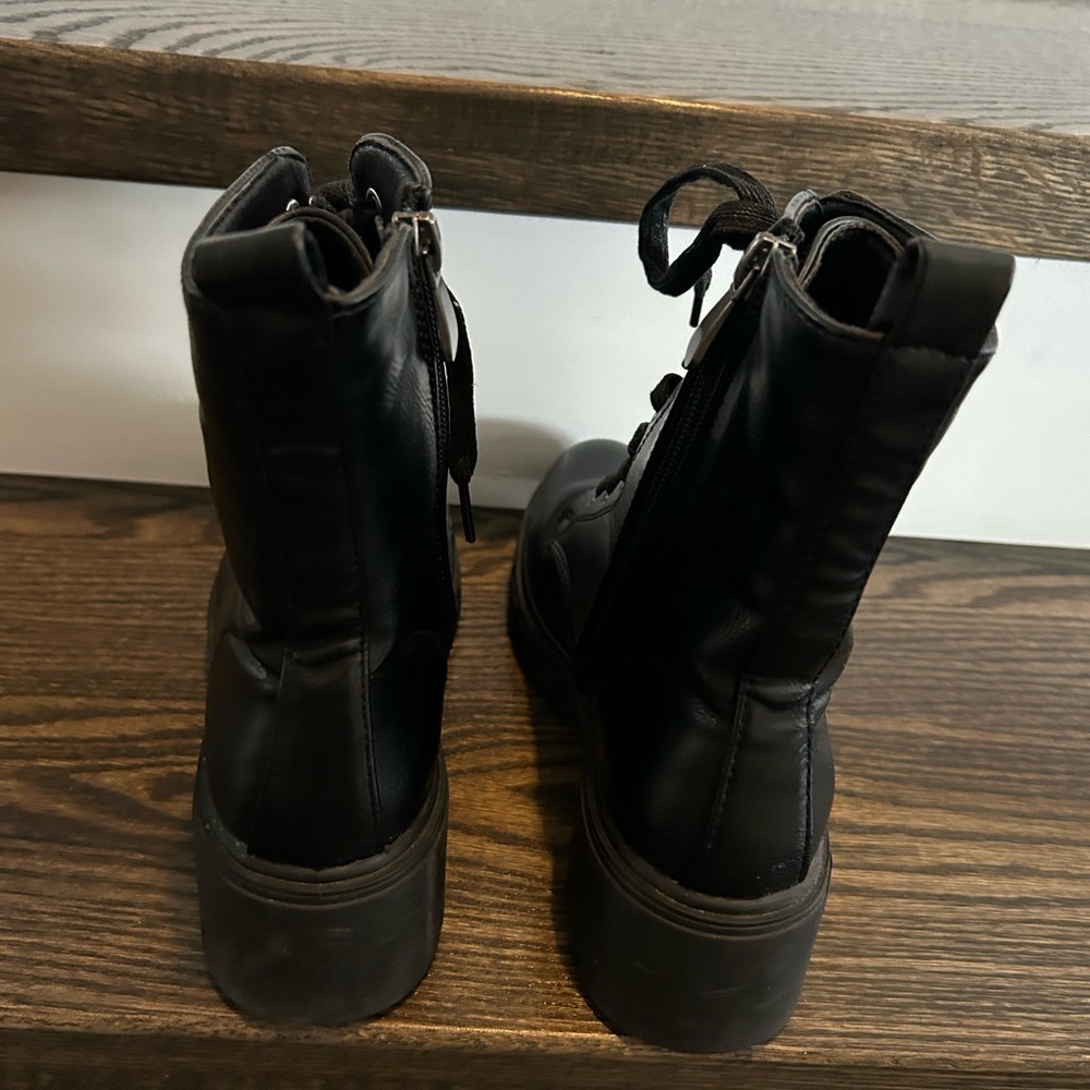 My Story Black Combat Boots - Picture 3 of 5